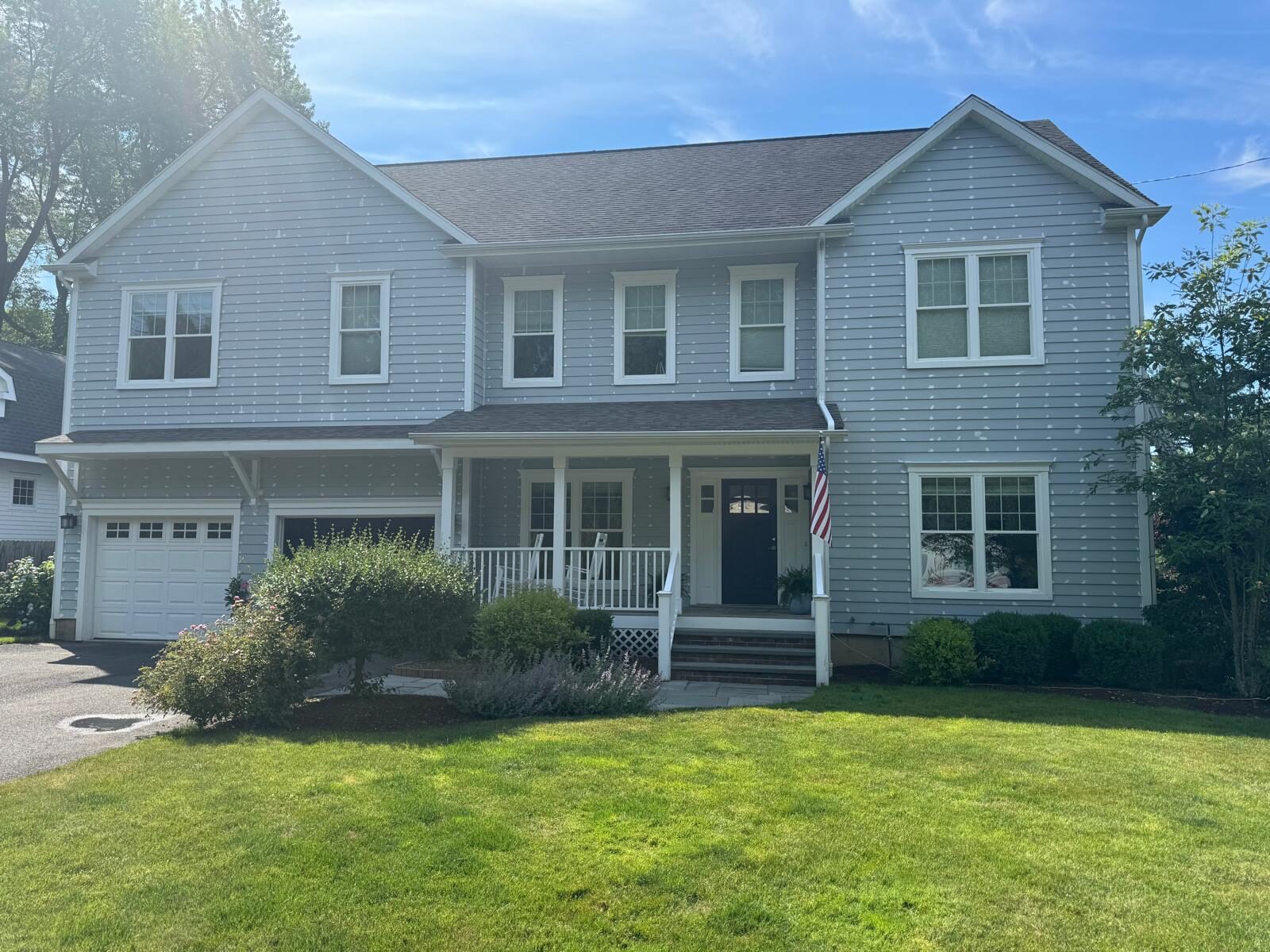 Front exterior during surface preparation